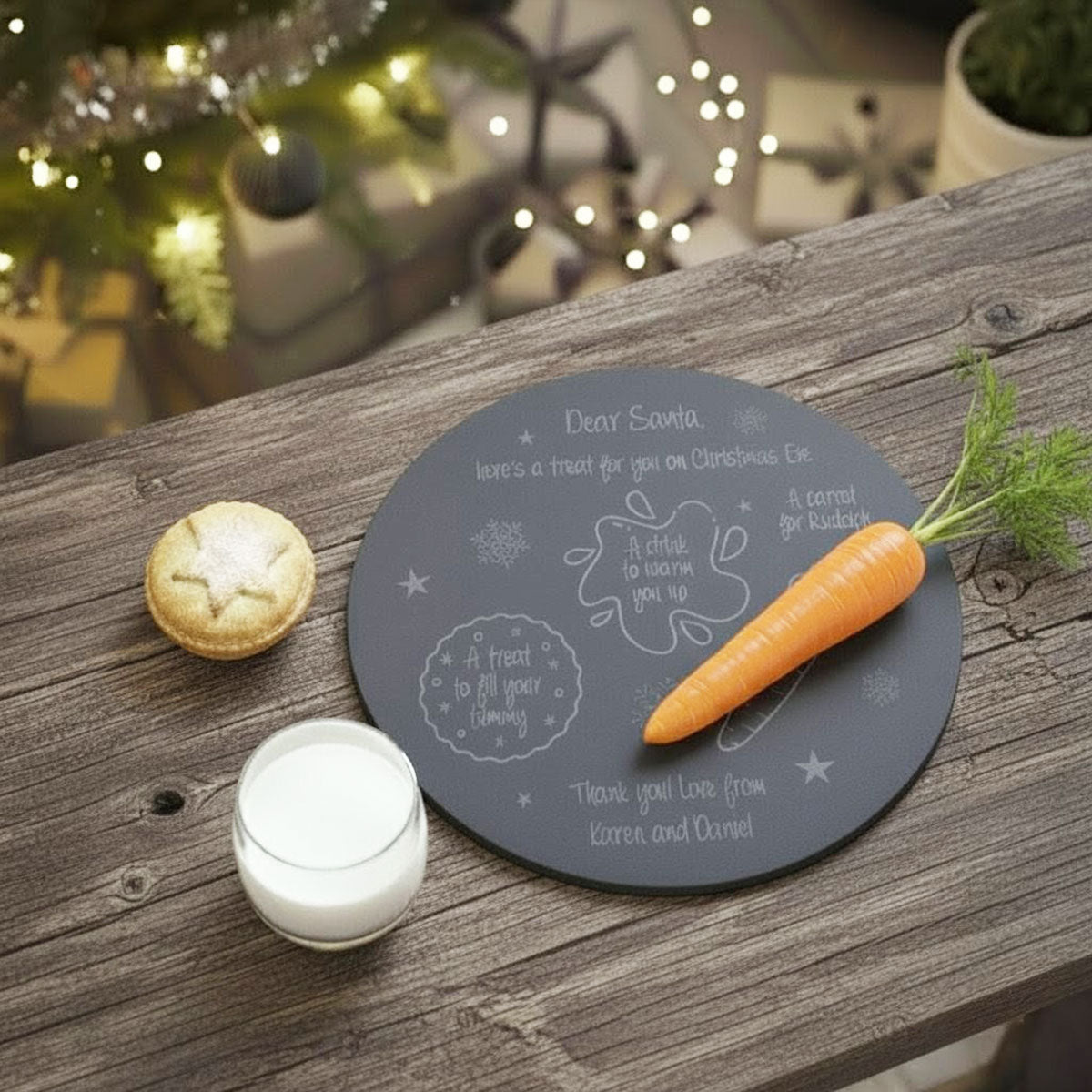 Personalised Christmas Eve Plate For Santa