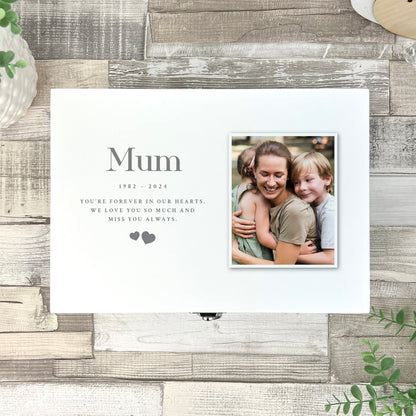 Personalised Memorial Photo Keepsake Box - 3 Sizes