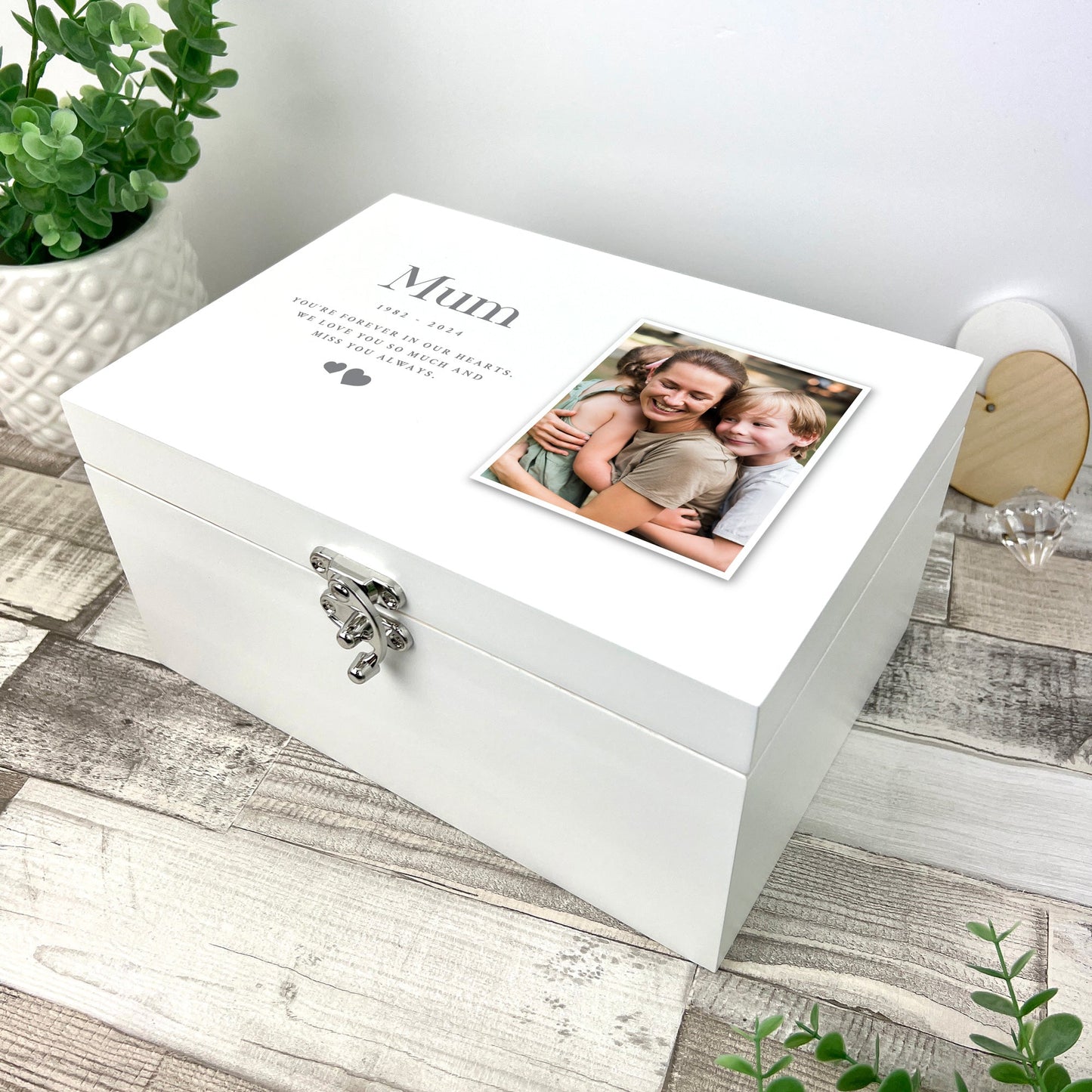 Personalised Memorial Photo Keepsake Box - 3 Sizes