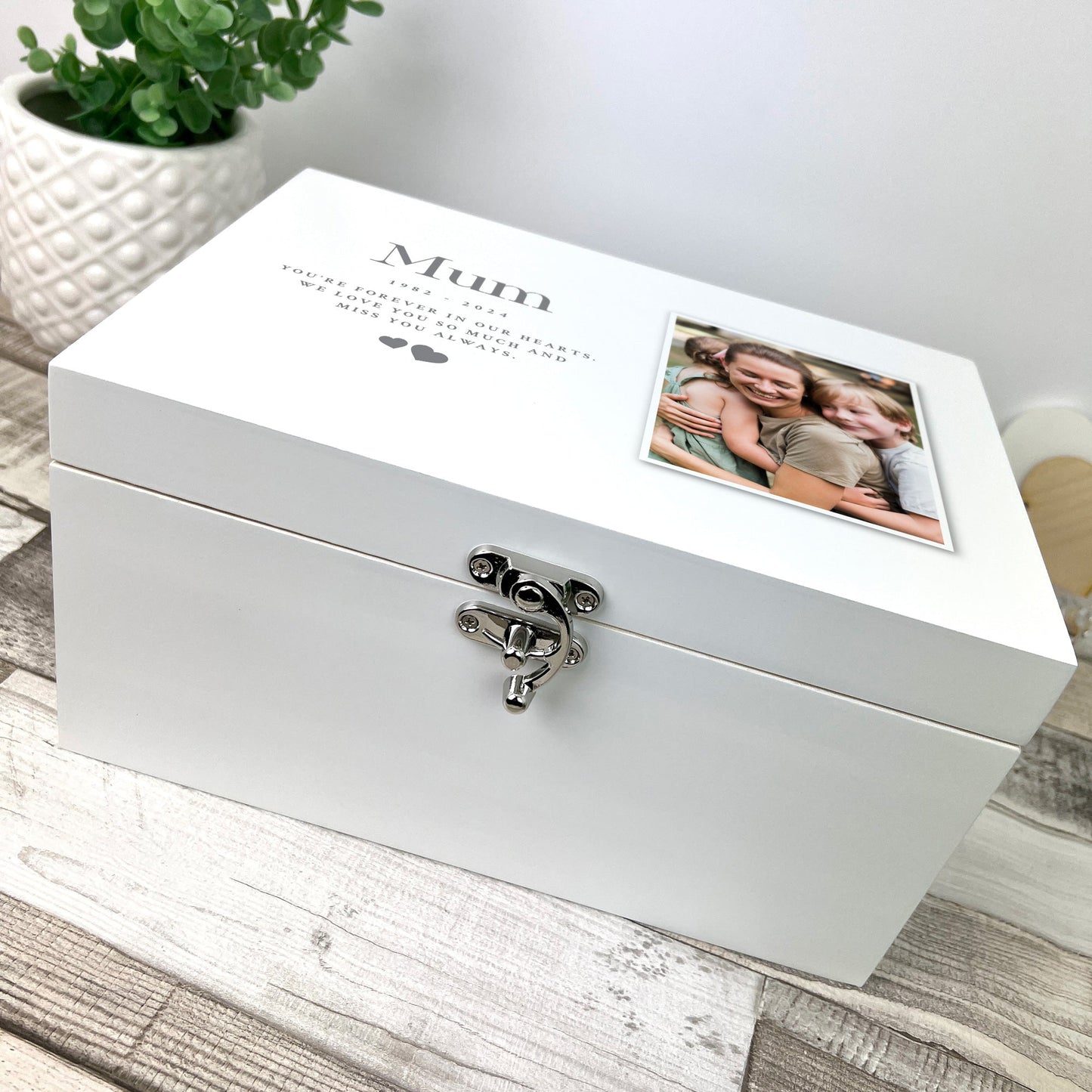 Personalised Memorial Photo Keepsake Box - 3 Sizes