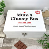 Personalised Mums Snack/Choccy Box White Hamper Box - 3 Sizes (22cm | 27cm | 30cm)