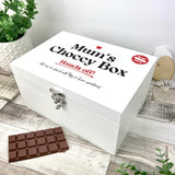 Personalised Mums Snack/Choccy Box White Hamper Box - 3 Sizes (22cm | 27cm | 30cm)