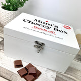 Personalised Mums Snack/Choccy Box White Hamper Box - 3 Sizes (22cm | 27cm | 30cm)
