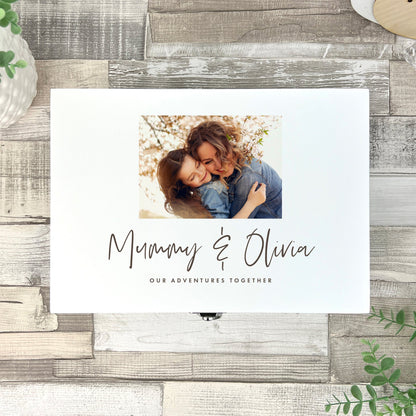 Personalised Our Adventures Together Photo Memory Box - 3 Sizes