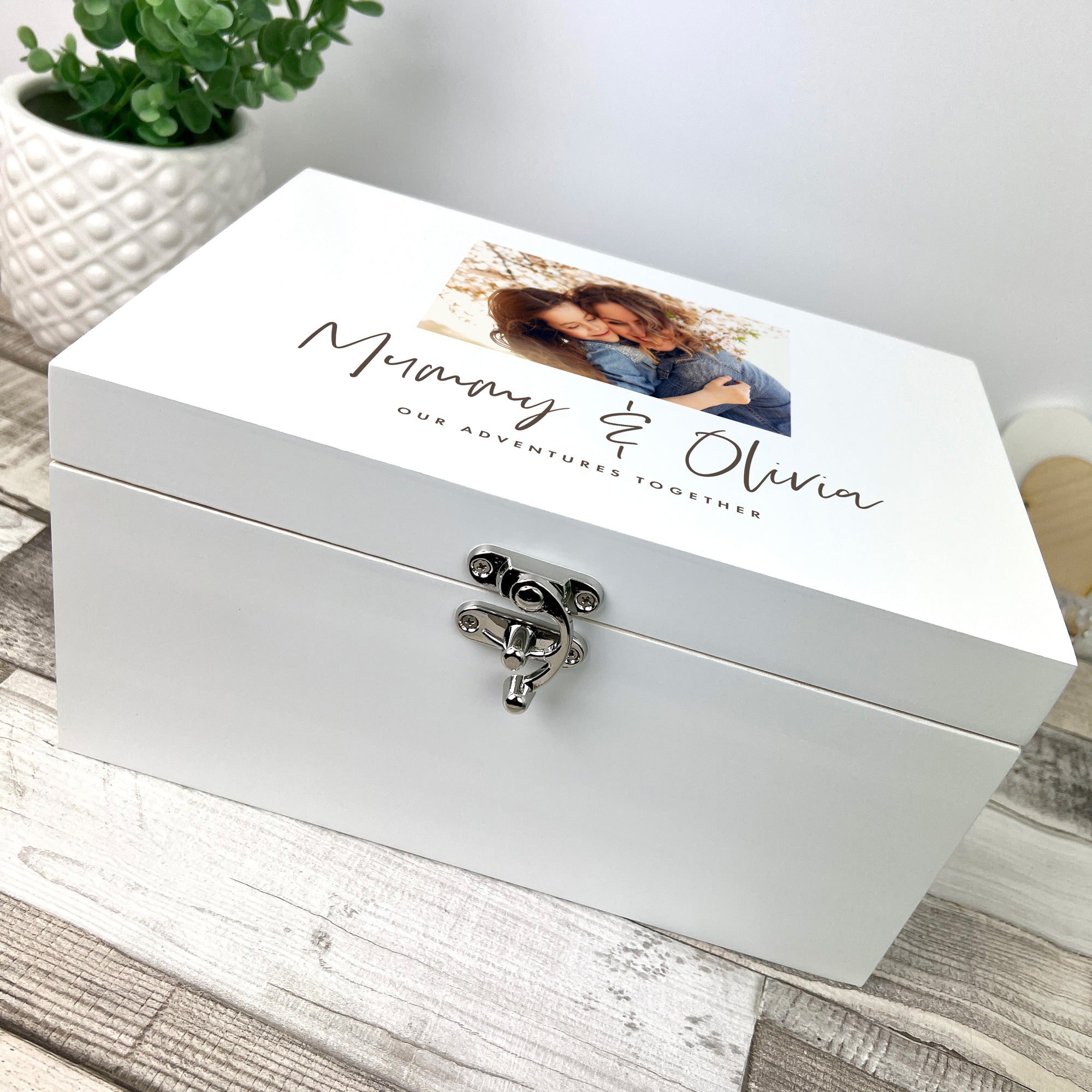 Personalised Our Adventures Together Photo Memory Box - 3 Sizes