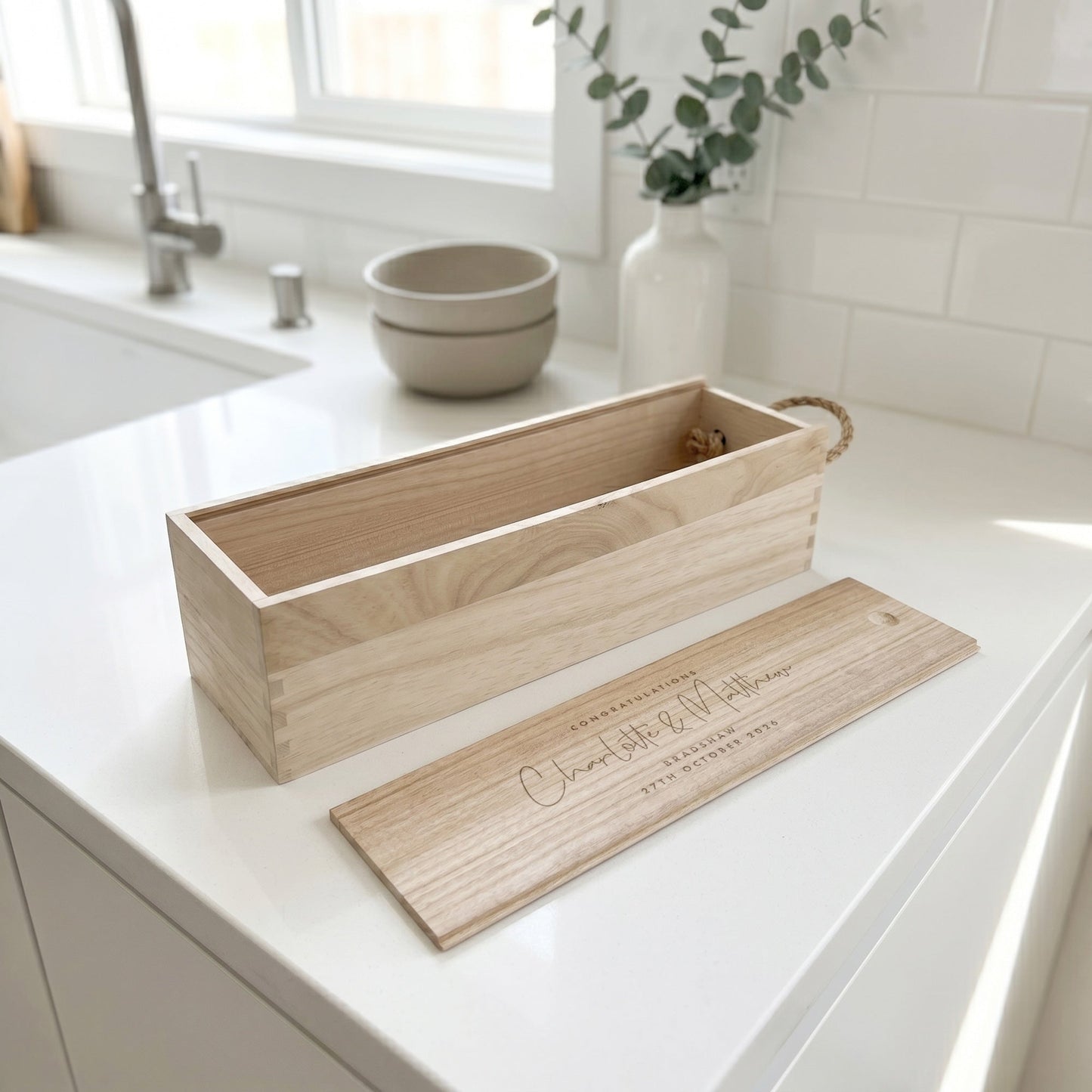 Personalised Wine Gift Box | Champagne Gift Box | Wedding or Anniversary Gift