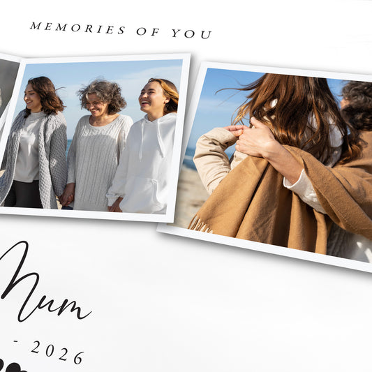 Personalised Memorial Photo White Keepsake Box - 3 Sizes