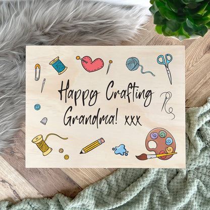 Personalised Crafting Storage Box - 5 Sizes (16cm | 20cm | 26cm | 30cm | 36cm)
