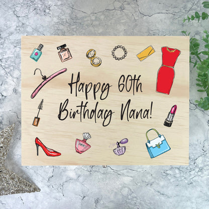 Personalised Fashion Memory Box - 5 Sizes (16cm | 20cm | 26cm | 30cm | 36cm)