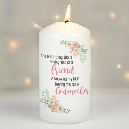 Personalised The Best Thing Pillar Candle