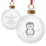 Personalised Pebbles the Penguin Bauble
