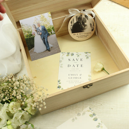 Personalised True Love Story Wooden Keepsake Box