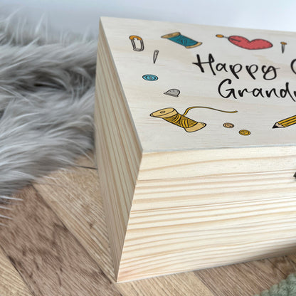 Personalised Crafting Storage Box - 5 Sizes (16cm | 20cm | 26cm | 30cm | 36cm)