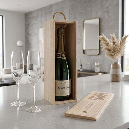Personalised Wine Gift Box | Champagne Gift Box | Milestone Birthday or Anniversary