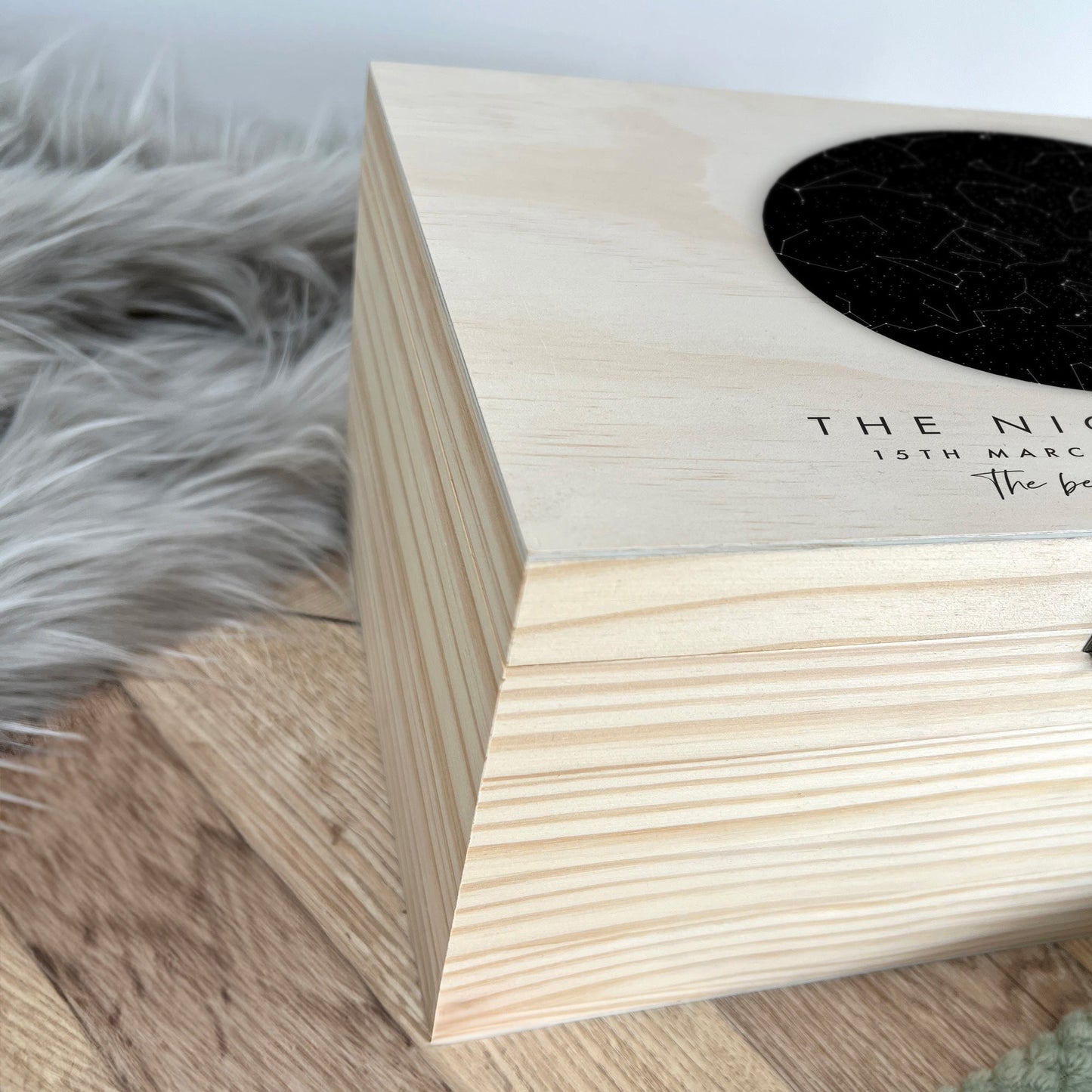 Personalised Star Constellation Memory Box - 5 Sizes (16cm | 20cm | 26cm | 30cm | 36cm)