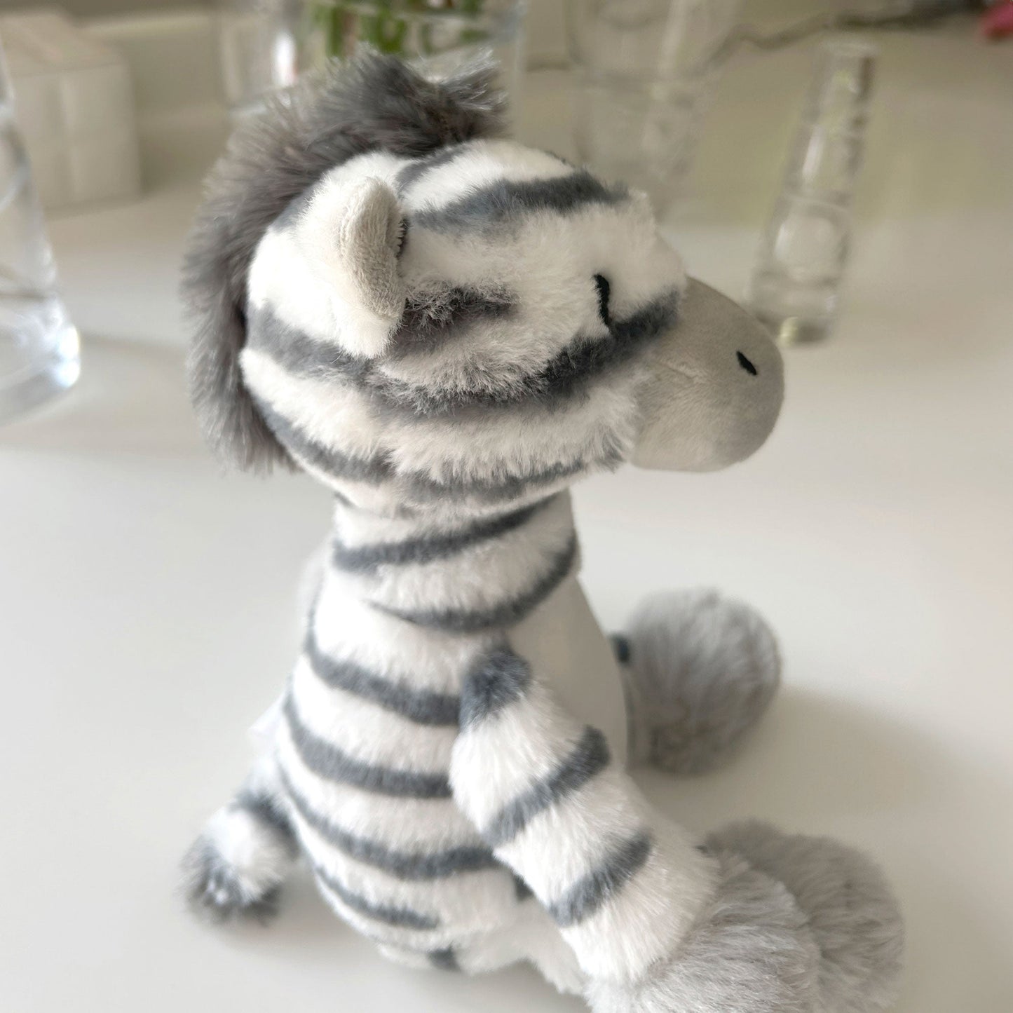 Personalised Born in 2026 Zebra Teddy Bear 28cm | New Baby, 1st Birthday or Christening Gift