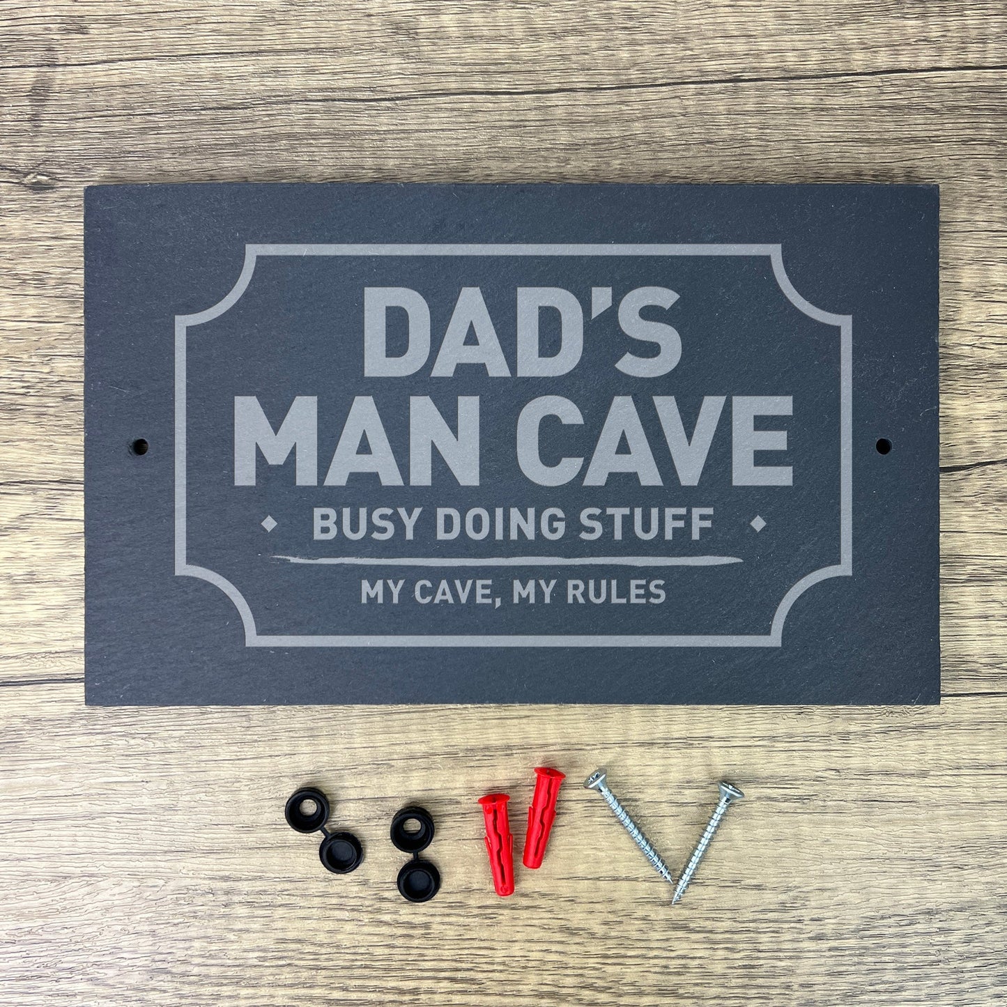 Personalised Any Message Slate Wall Sign 25 x 15cm