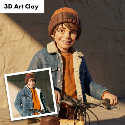 Personalised Giant Wooden Block Gift with AI Photo Effects