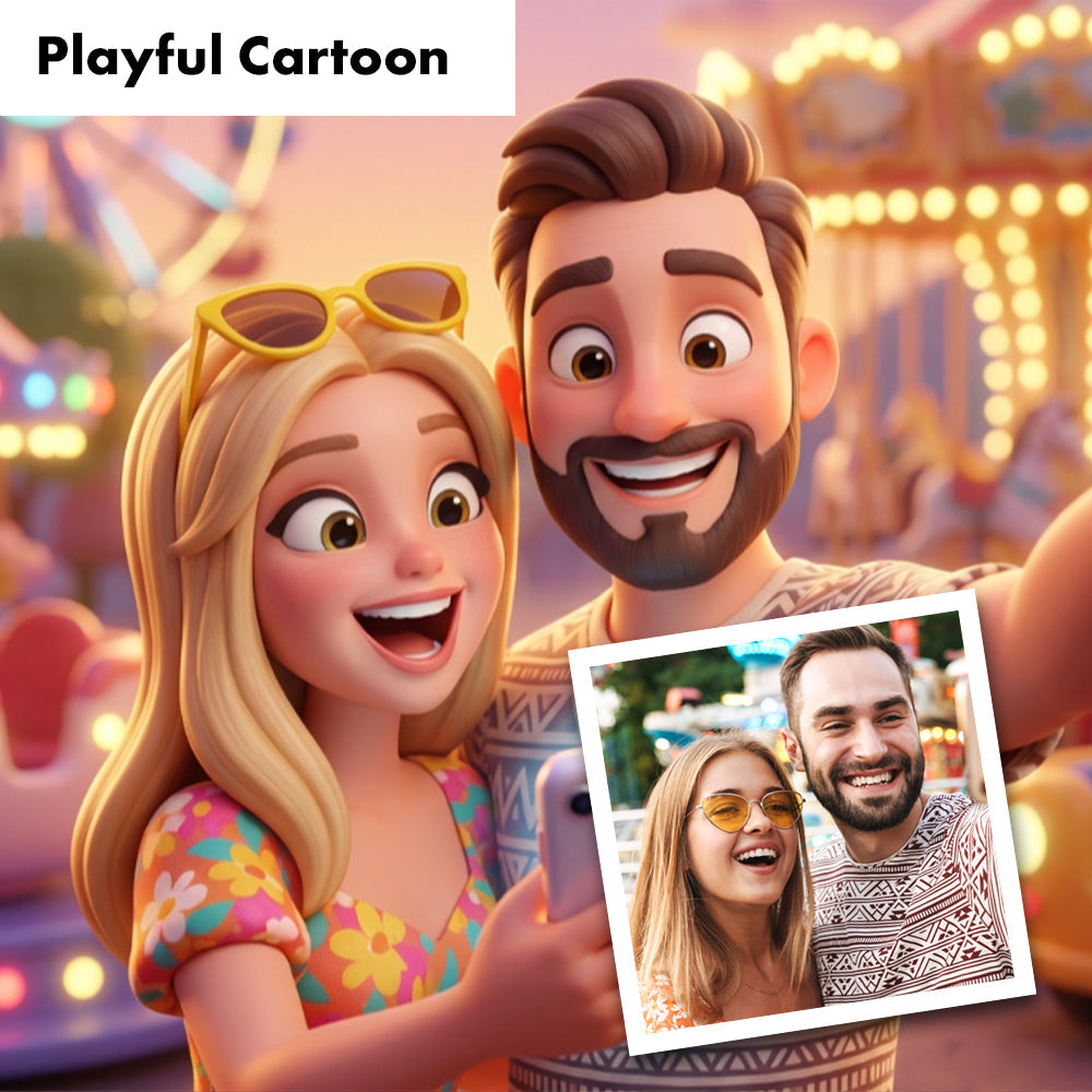 Your Favourite Photo Jigsaw with AI Photo Effects - 300 Pcs + Metal Gift Tin