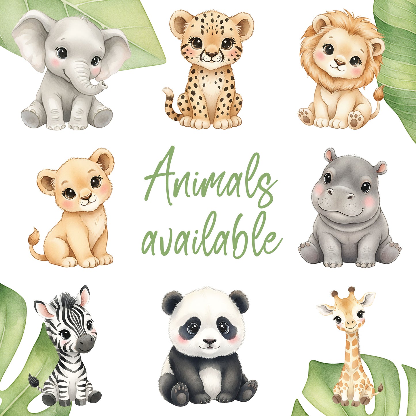 Personalised Animal Alphabet Plush Teddy Bear 25cm | New Baby, Christening & 1st Birthday Gift