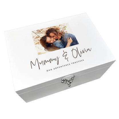 Personalised Our Adventures Together Photo Memory Box - 3 Sizes