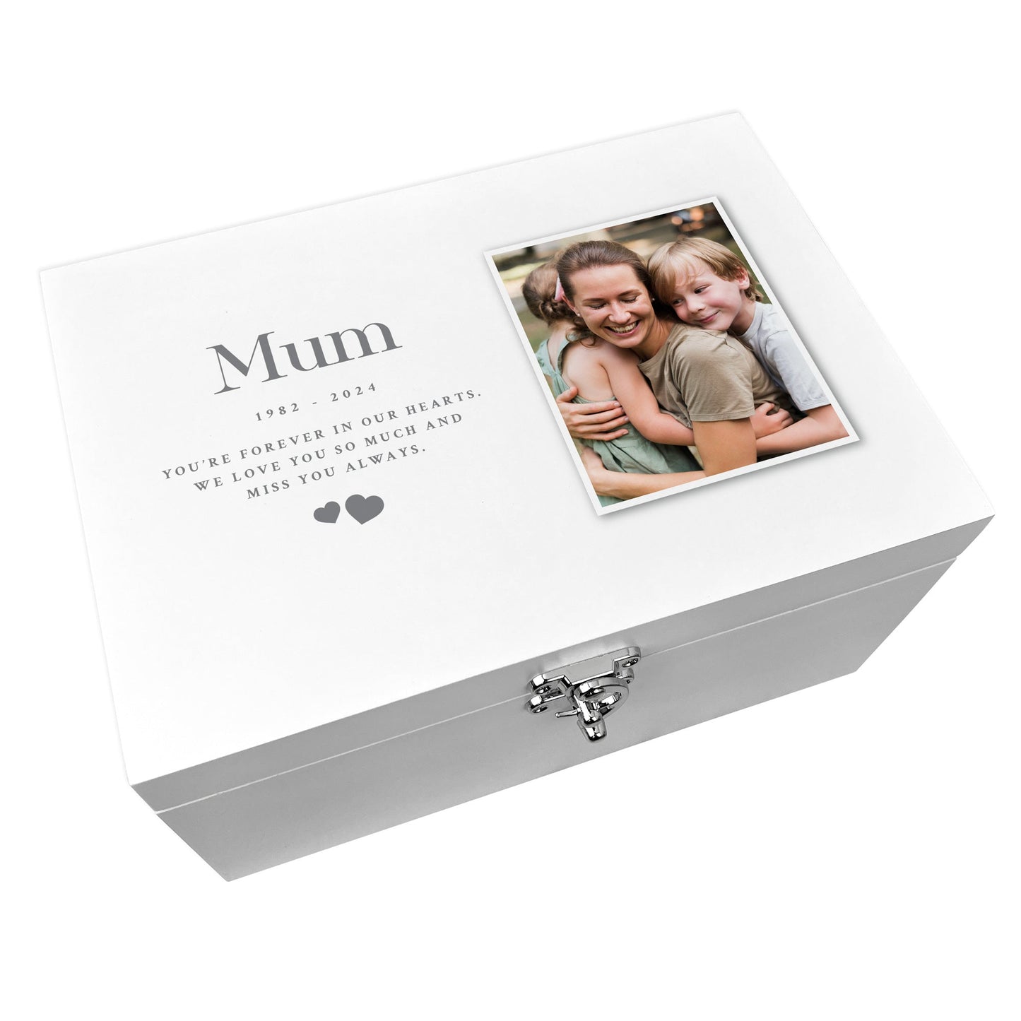 Personalised Memorial Photo Keepsake Box - 3 Sizes
