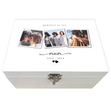 Personalised Memorial Photo White Keepsake Box - 3 Sizes
