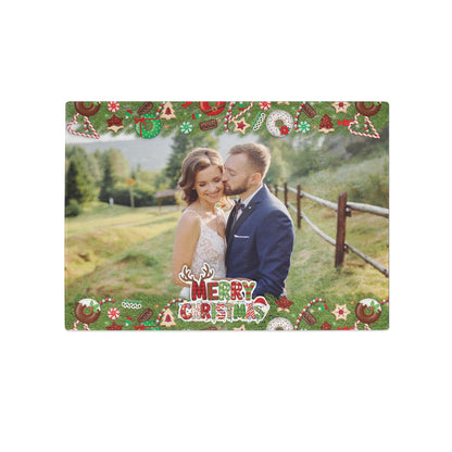 Christmas Treats Photo Large Glass Chopping Board