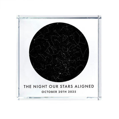 Personalised Star Constellation Crystal Token