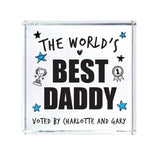 Personalised The World's Best Dad Crystal Token