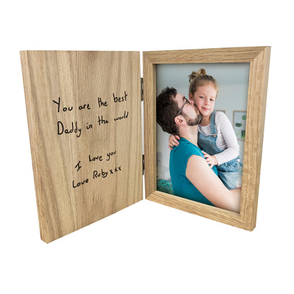 Personalised Handwriting Book Photo Frame