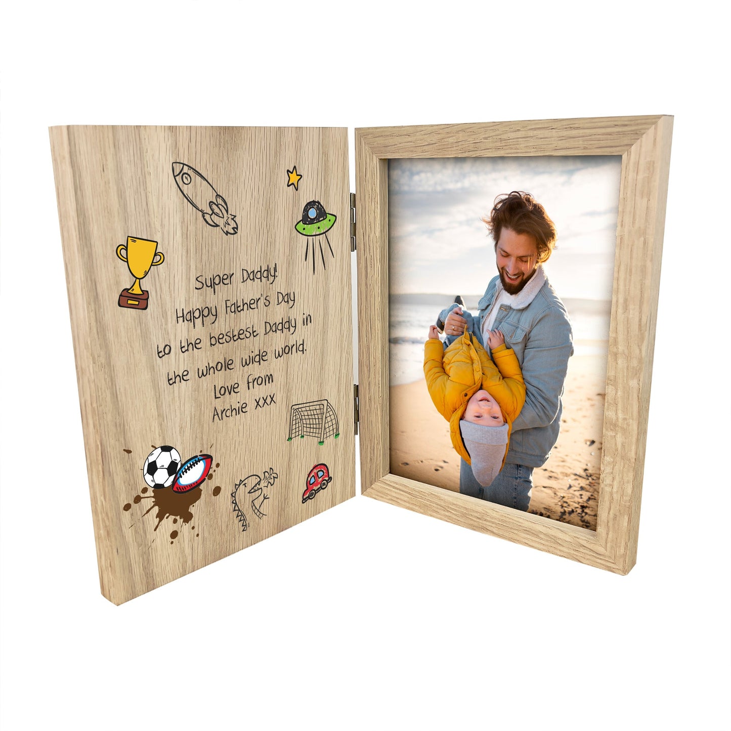 Personalised 'Our Adventures' From the Kids/Grandkids Book Photo Frame