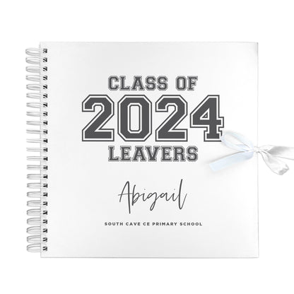 Personalised 'Class Of 2025' Leavers Scrapbook / Signing Book
