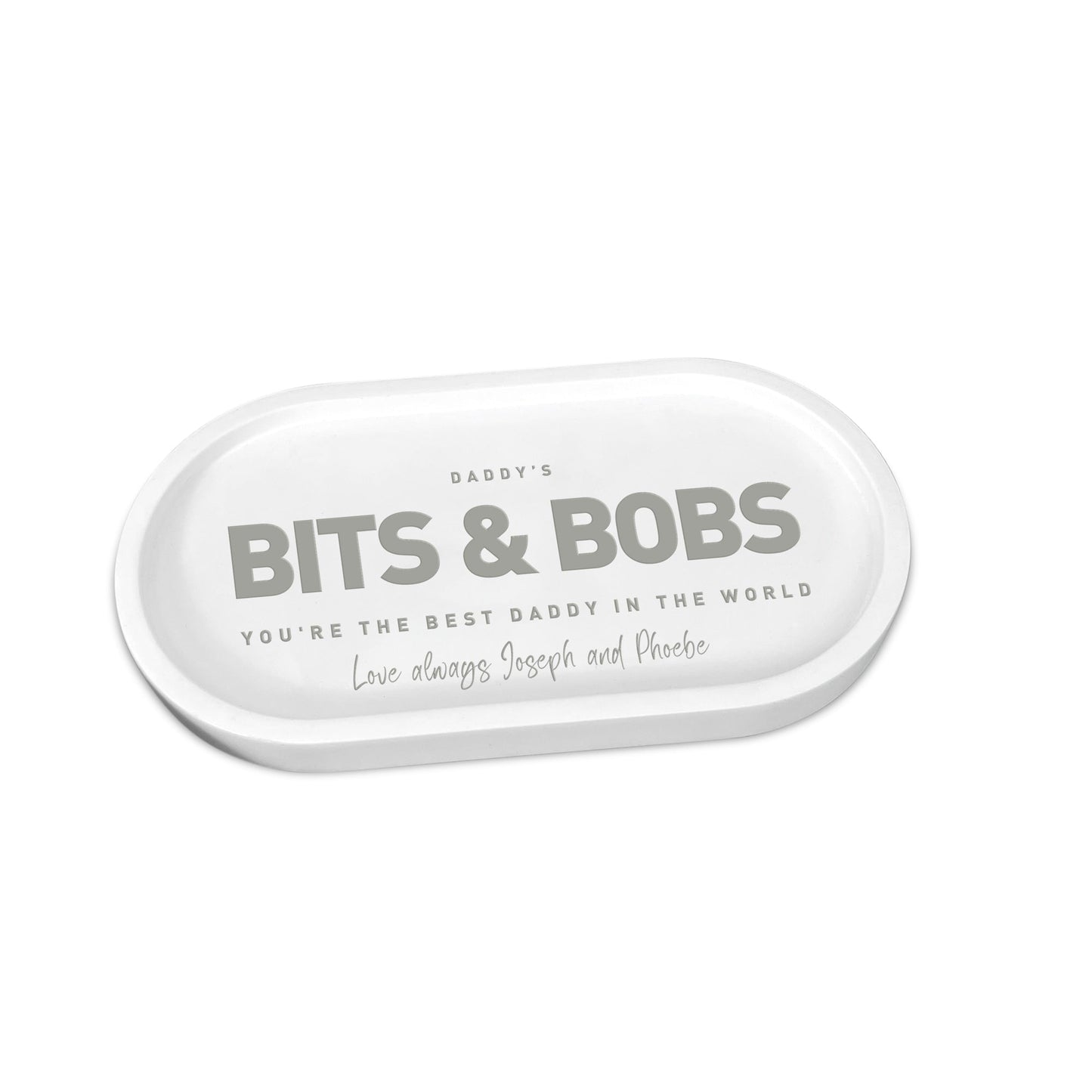 Personalised Bold Text Trinket Tray