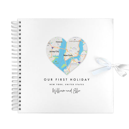 Personalised Heart Map Location Memory Scrapbook