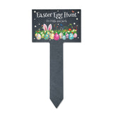 Personalised Colourful Easter Slate Garden Marker