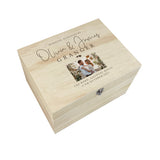 Personalised Wooden Wedding Photo Keepsake Memory Box - 5 Sizes (16cm | 20cm | 26cm | 30cm | 36cm)