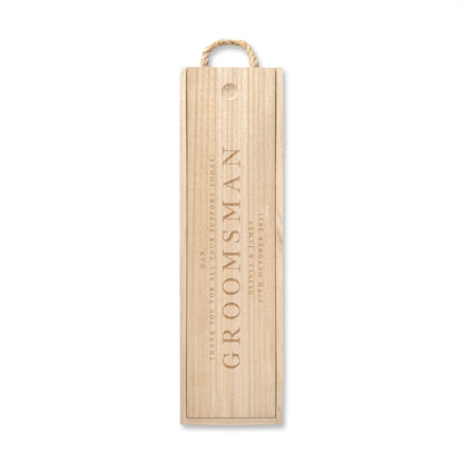Personalised Wine Gift Box | Champagne Gift Box | Groomsman or Best Man Gift