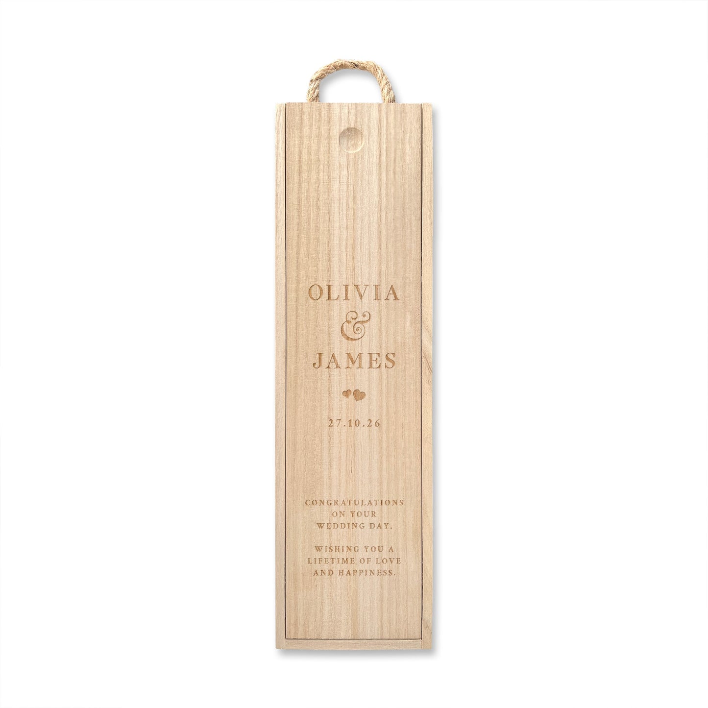 Personalised Wine Gift Box | Champagne Gift Box | Engagement, Wedding or Anniversary Gift