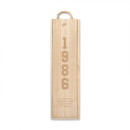 Personalised Wine Gift Box | Champagne Gift Box | Year Milestone Birthday or Anniversary