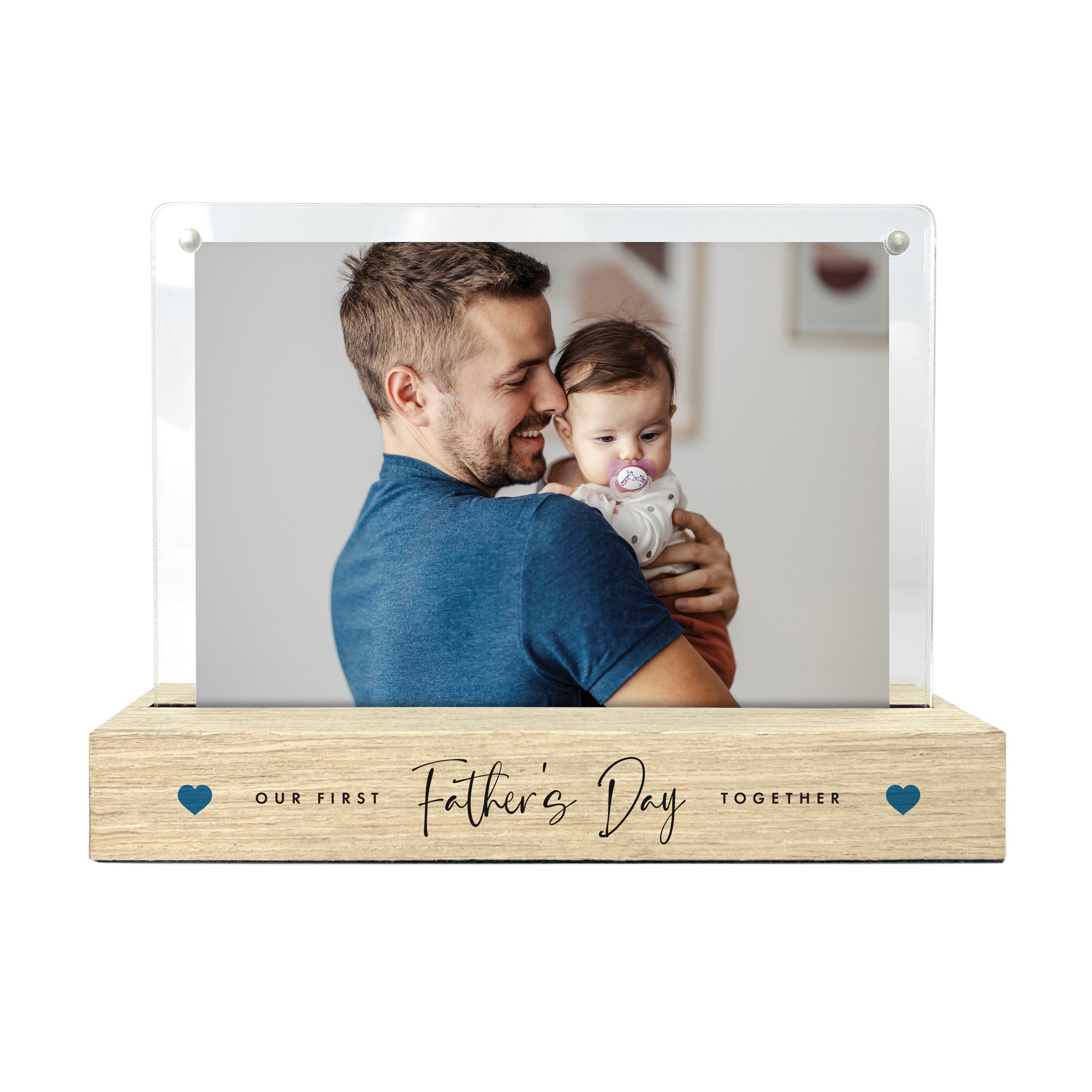 Personalised 'Our First...' Wooden Base 6x4