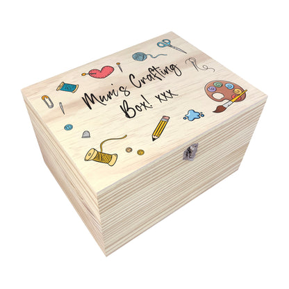 Personalised Crafting Storage Box - 5 Sizes (16cm | 20cm | 26cm | 30cm | 36cm)