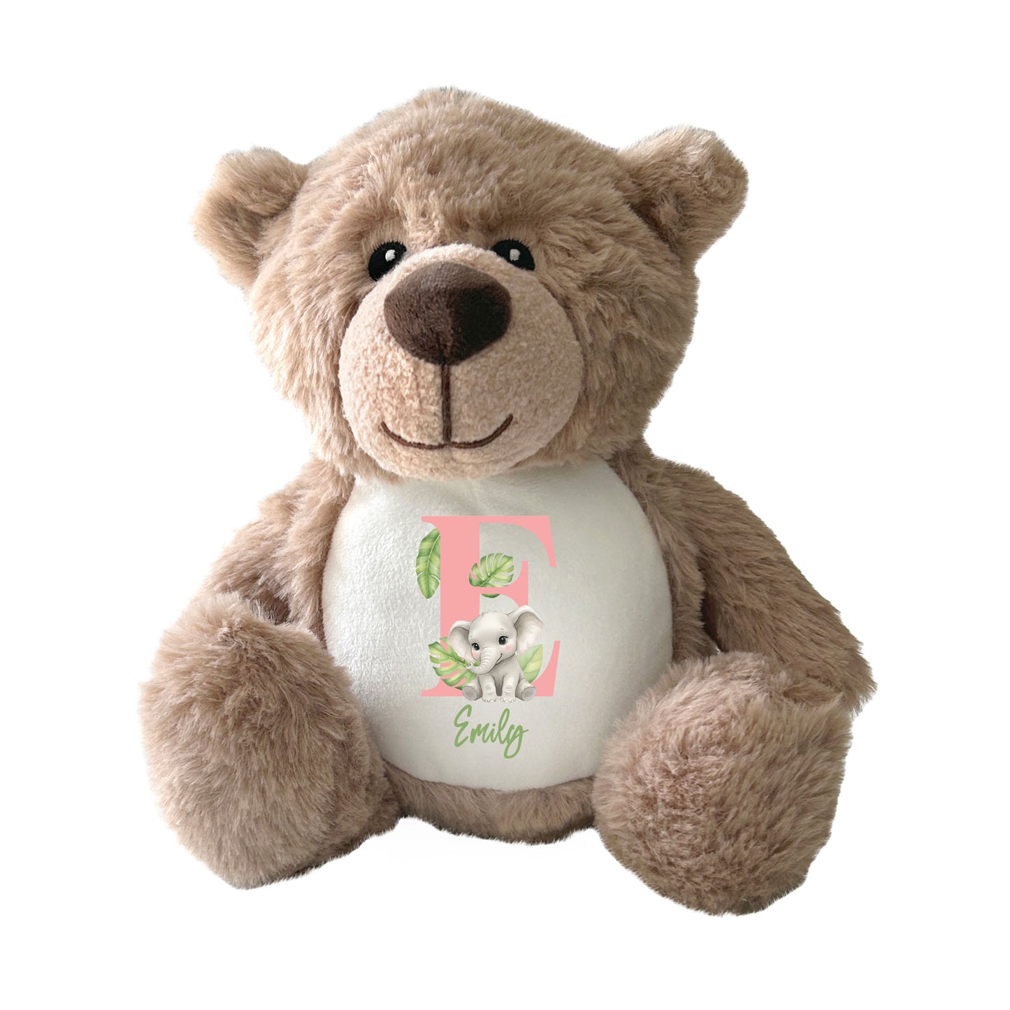Personalised Animal Alphabet Plush Teddy Bear 25cm | New Baby, Christening & 1st Birthday Gift