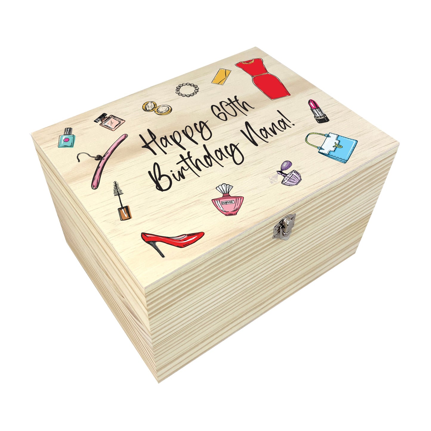Personalised Fashion Memory Box - 5 Sizes (16cm | 20cm | 26cm | 30cm | 36cm)