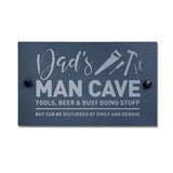 Personalised Tools Dad's Man Cave Slate Wall Sign 25 x 15cm