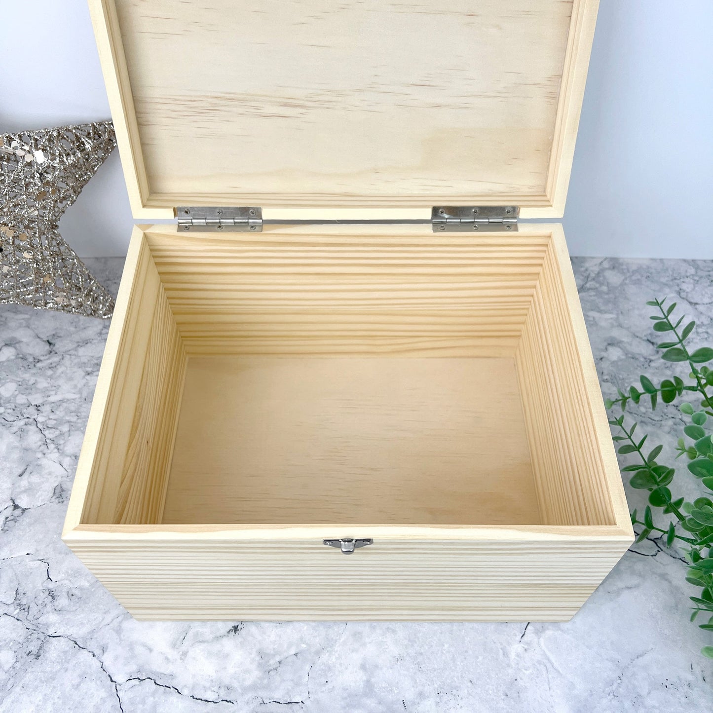 Personalised Free Text Engraved Keepsake Box - 5 Sizes (16cm | 20cm | 26cm | 30cm | 36cm)