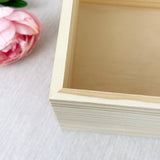 Personalised Any Name/Message Red Heart Wooden Pine Memory Box - 5 Sizes