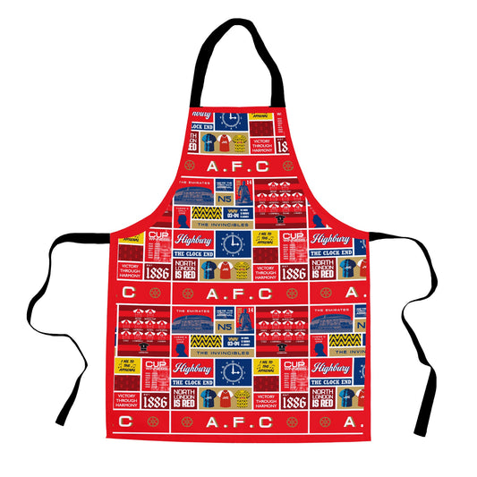 The Gooners History Montage - Retro Football Adults Apron