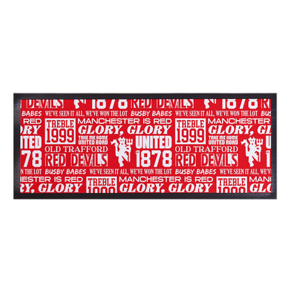 Manchester Red - Word Montage - Bar Runner