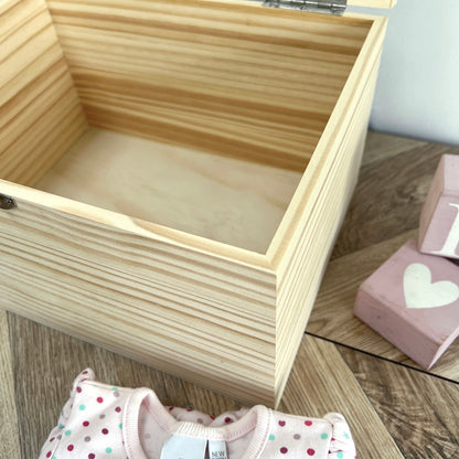 Personalised My First Eid Wooden Memory Box - 5 Sizes (16cm | 20cm | 26cm | 30cm | 36cm)